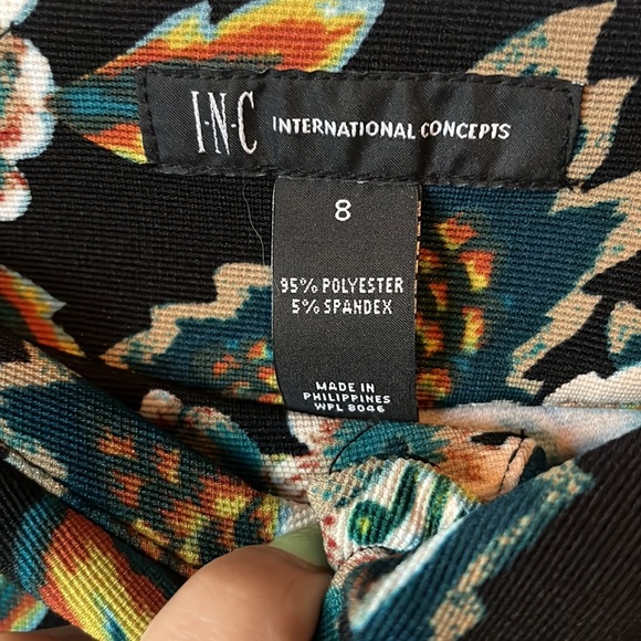 INC Anna Sui flare bell bottom printed pants - Picture 4 of 4